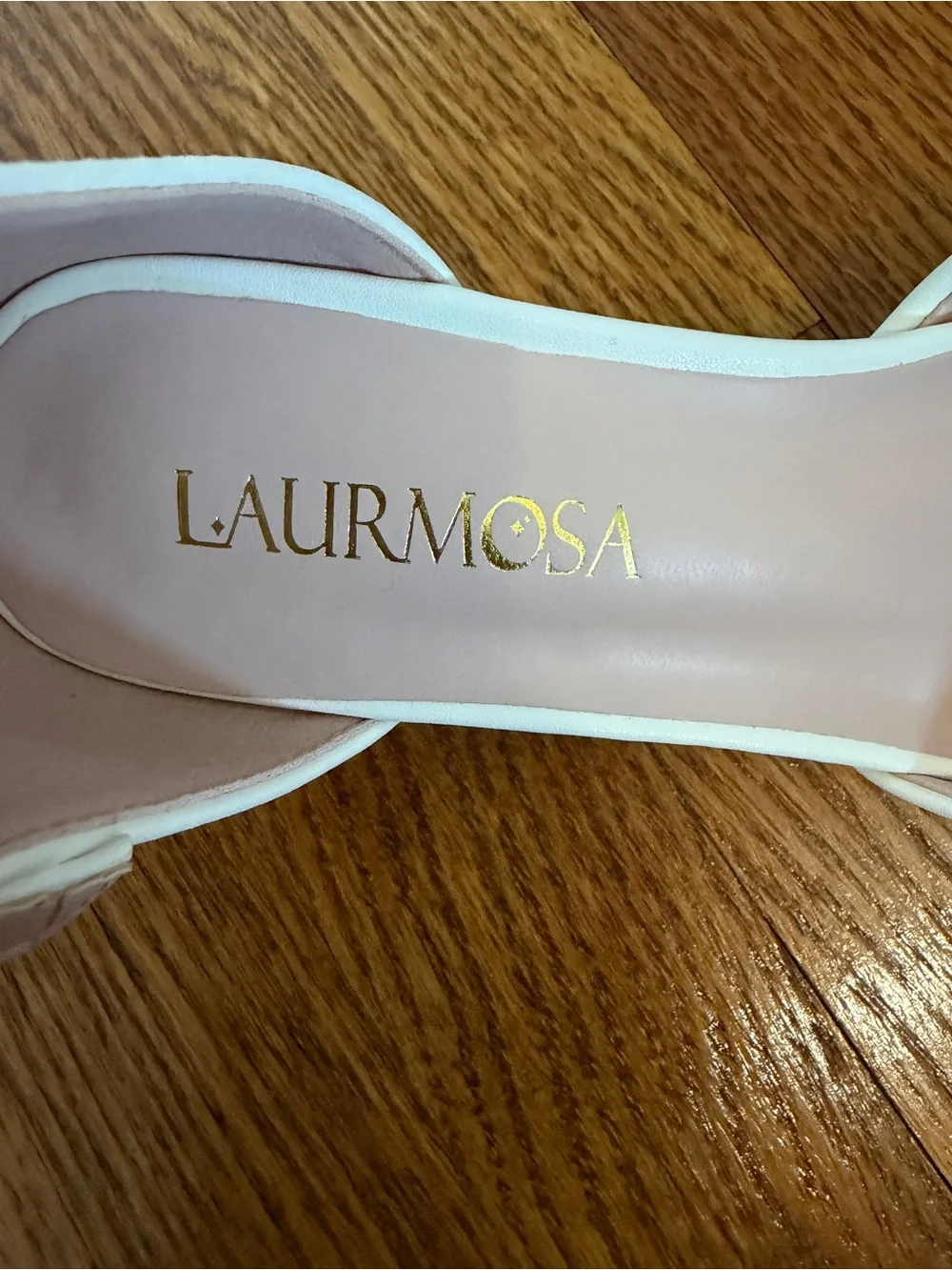 White Closed Toe Dress Shoes with Chunky High Heels and Ankle Strap for Kids